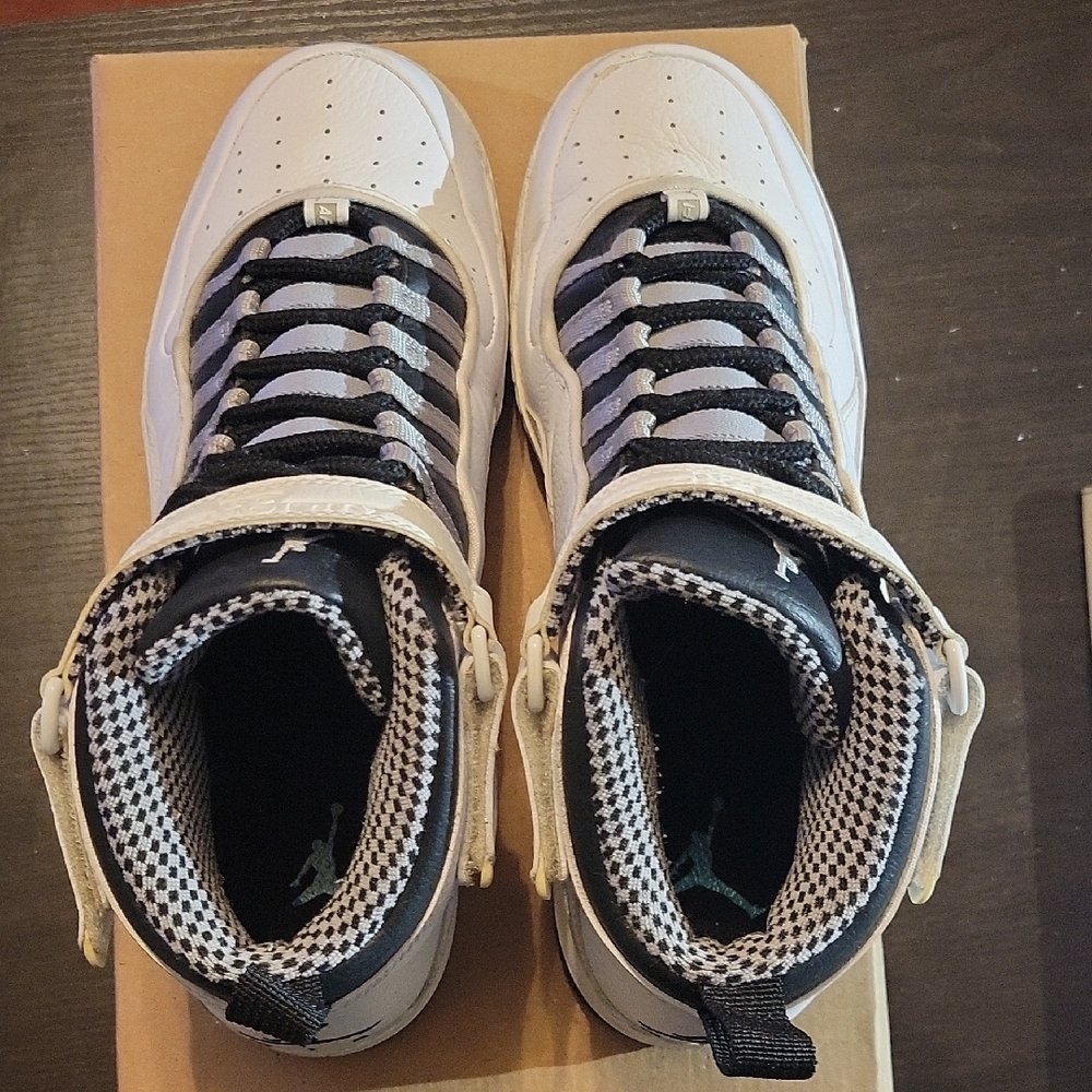 Air Jordan 10 Retro Fusion  (AJF 10) Rare "Cement" (2010) Men 10 Womens 11.5 EUC - Picture 6 of 10